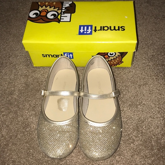 smartfit Other - Girls gold sparkly flats